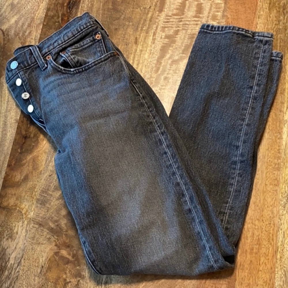 Levi 501 Jeans in Washed Black